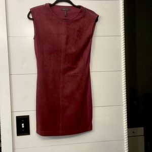 BCBG Maxaria XXS suede shift dress